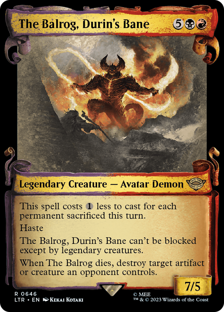Image of The Balrog, Durin's Bane [The Lord of the Rings: Tales of Middle-Earth Showcase Scrolls]