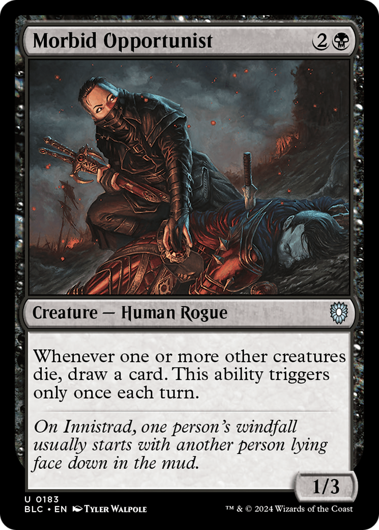 Image of Morbid Opportunist [Bloomburrow Commander]