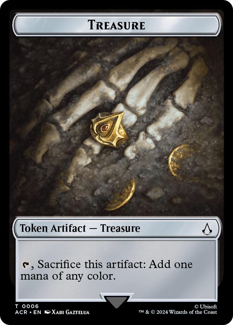 Image of Assassin // Treasure Double-Sided Token [Assassin's Creed Tokens]