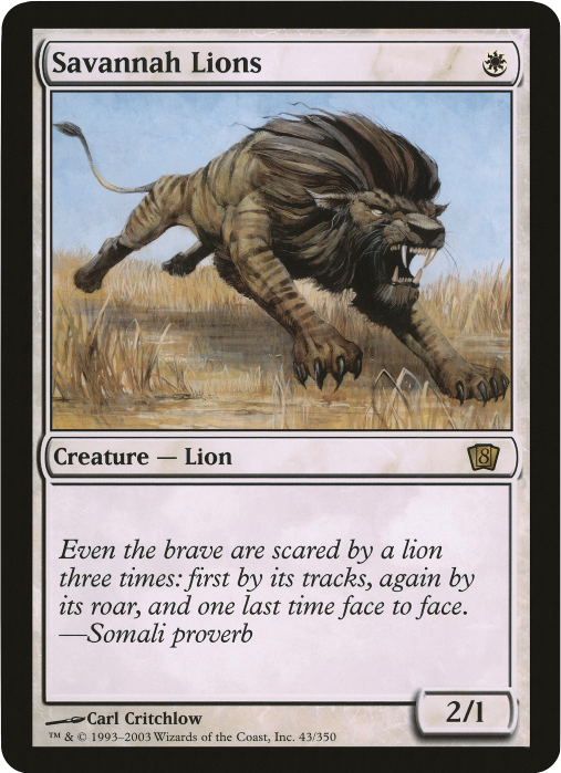Image of Savannah Lions (Oversized) [Eighth Edition Box Topper]