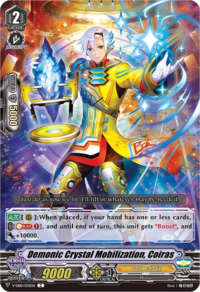 Image of Demonic Crystal Mobilization, Coiras (V-EB10/035EN) [The Mysterious Fortune]