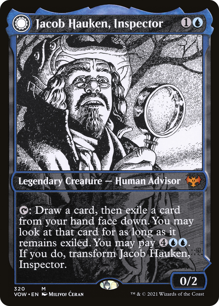 Image of Jacob Hauken, Inspector // Hauken's Insight (Showcase Eternal Night) [Innistrad: Crimson Vow]