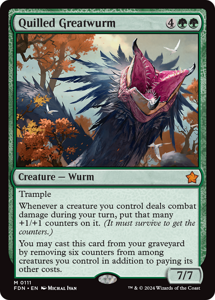 Image of Quilled Greatwurm [Foundations]