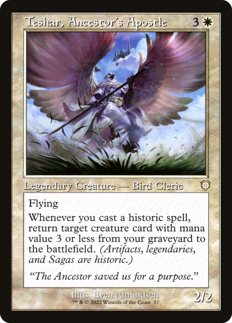 Image of Teshar, Ancestor's Apostle (Retro) [The Brothers' War Commander]