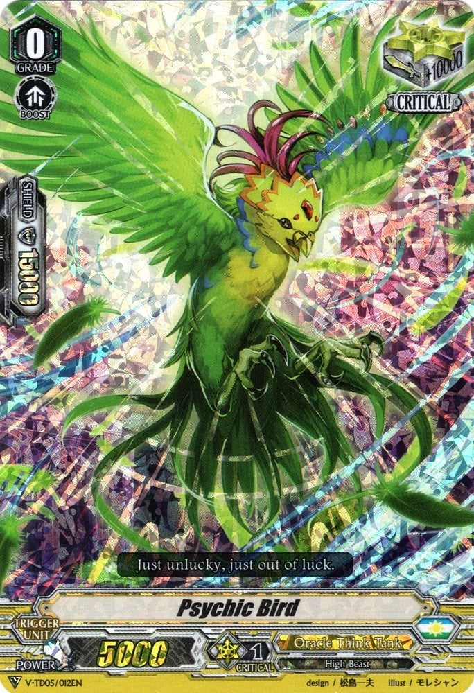 Image of Psychic Bird (Parallel Foil) (V-TD05/012EN) [Misaki Tokura]