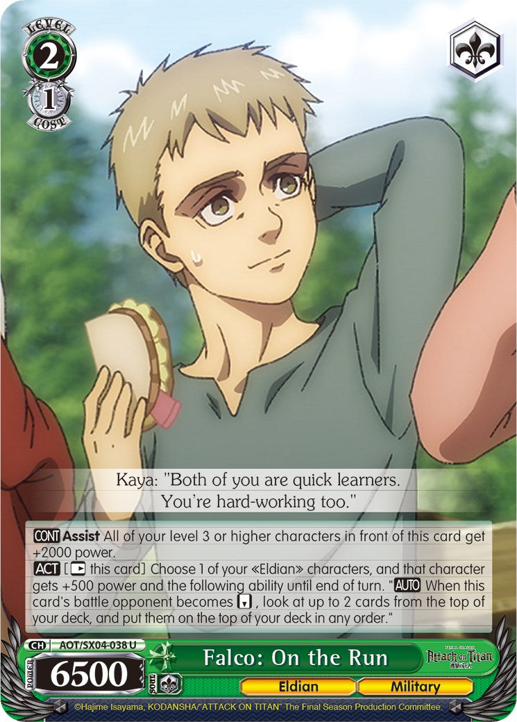 Image of Falco: On the Run [Attack On Titan: Final Season]