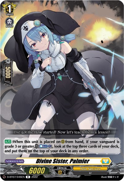 Image of Divine Sister, Palmier (D-BT07/046EN) [Raging Flames Against Emerald Storm]