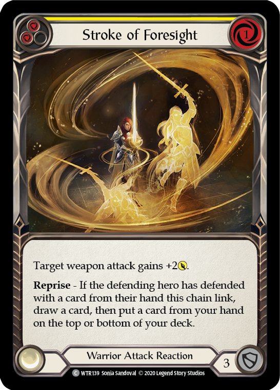 Image of Stroke of Foresight (Yellow) [U-WTR139] (Welcome to Rathe Unlimited)  Unlimited Rainbow Foil