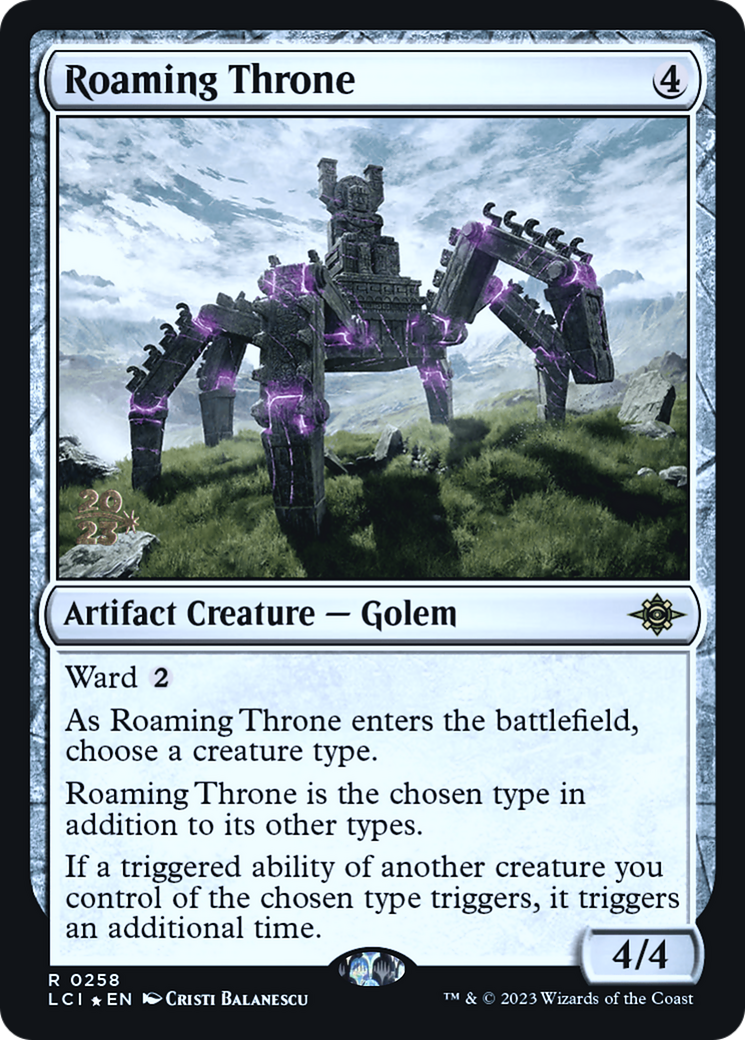 Image of Roaming Throne [The Lost Caverns of Ixalan Prerelease Cards]