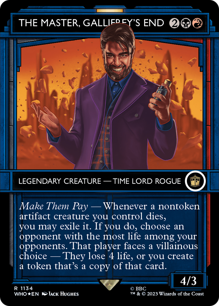 Image of The Master, Gallifrey's End (Showcase) (Surge Foil) [Doctor Who]