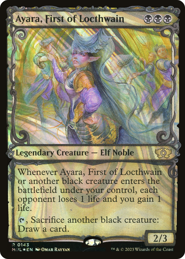 Image of Ayara, First of Locthwain (Halo Foil) [Multiverse Legends]