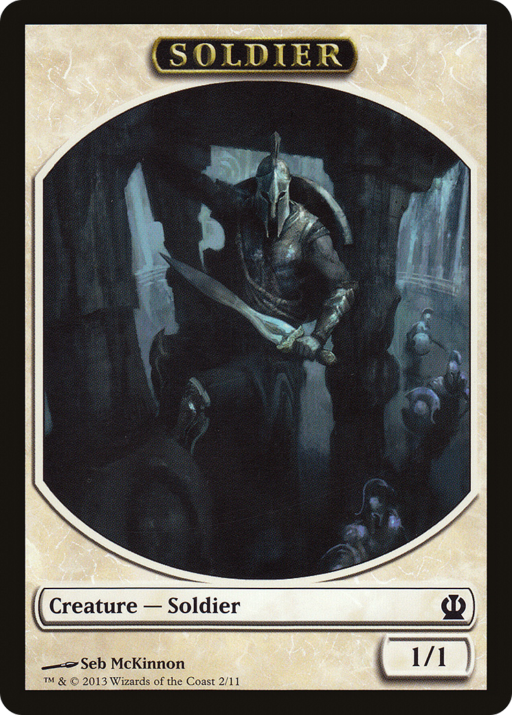 Image of Soldier Token (2/11) [Theros Tokens]
