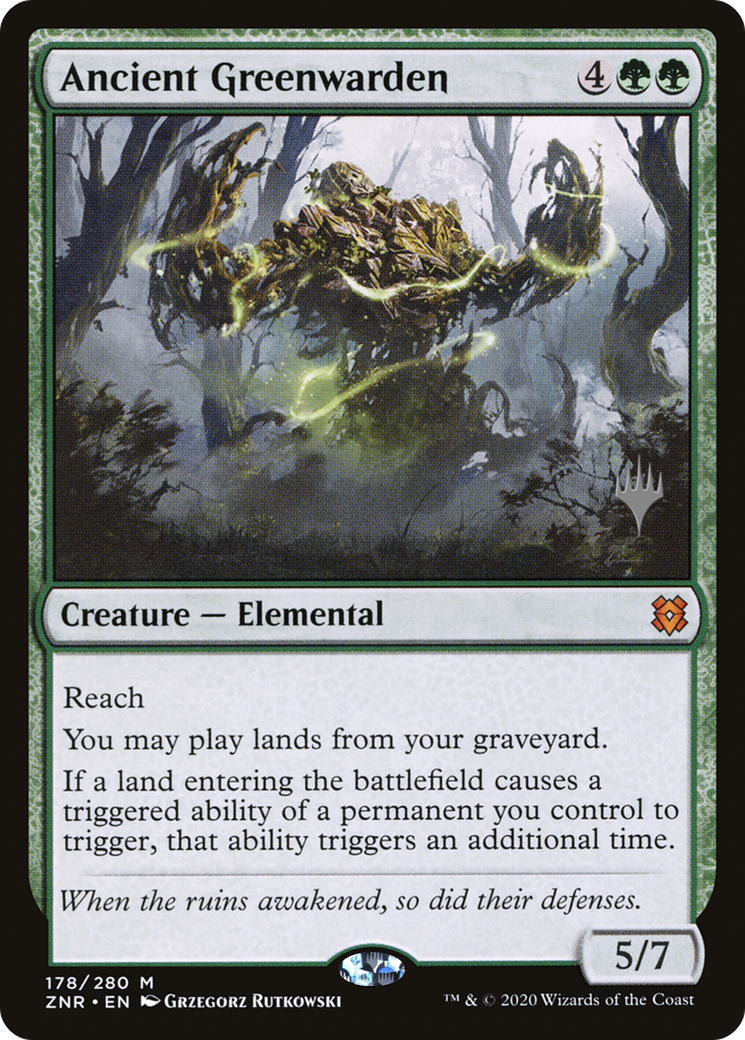 Image of Ancient Greenwarden (Promo Pack) [Zendikar Rising Promos]