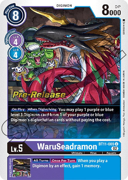 Image of WaruSeadramon [BT11-085] [Dimensional Phase Pre-Release Promos]