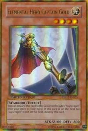 Image of Elemental Hero Captain Gold [GLD2-EN025] Ultra Rare
