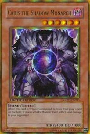 Image of Caius the Shadow Monarch [GLD2-EN033] Ultra Rare