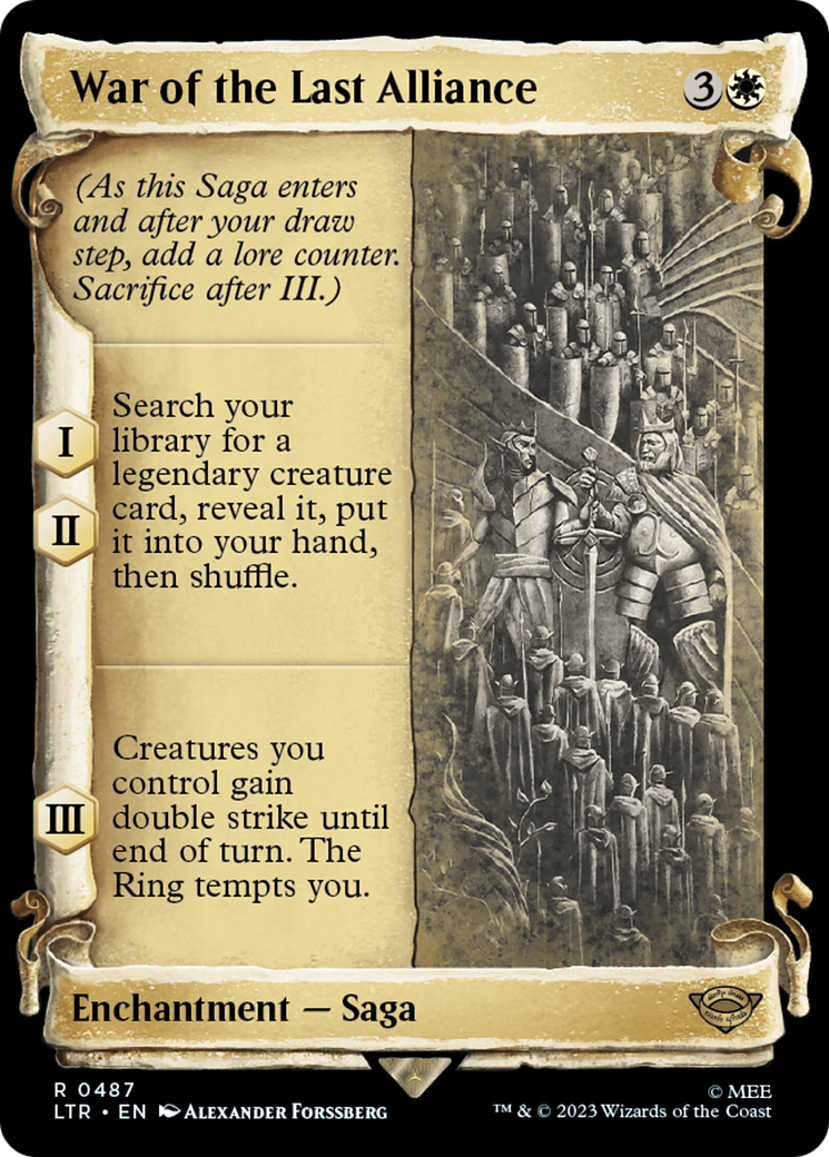 Image of War of the Last Alliance [The Lord of the Rings: Tales of Middle-Earth Showcase Scrolls]