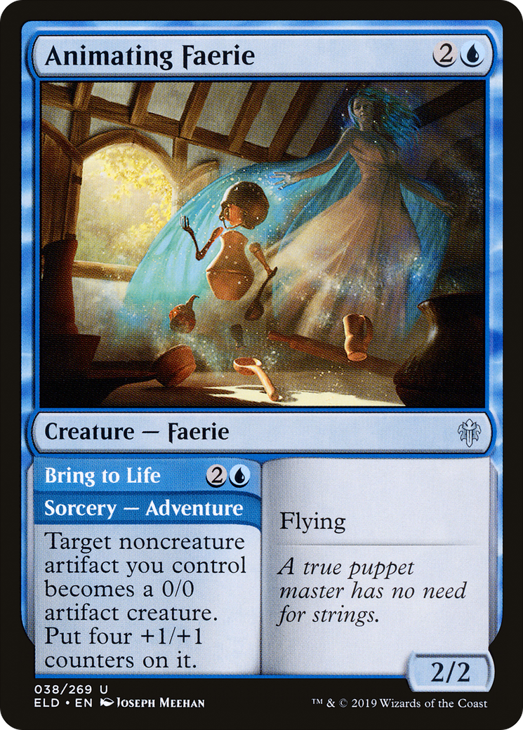 Image of Animating Faerie // Bring to Life [Throne of Eldraine]