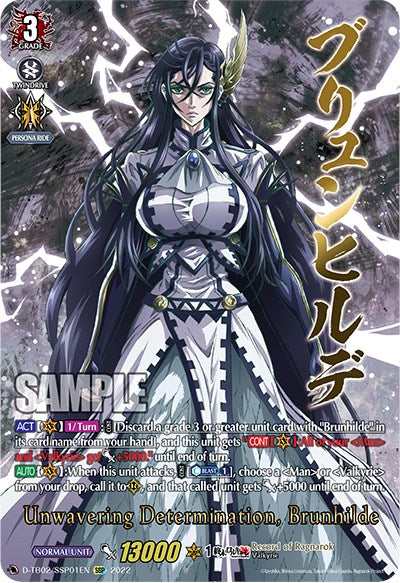 Image of Unwavering Determination, Brunhilde (D-TB02/SSP01EN) [Record of Ragnarok]