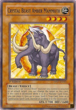 Image of Crystal Beast Amber Mammoth [DP07-EN005] Common