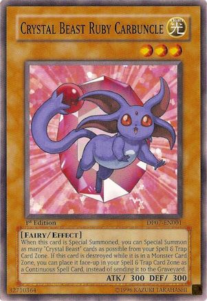 Image of Crystal Beast Ruby Carbuncle [DP07-EN001] Common