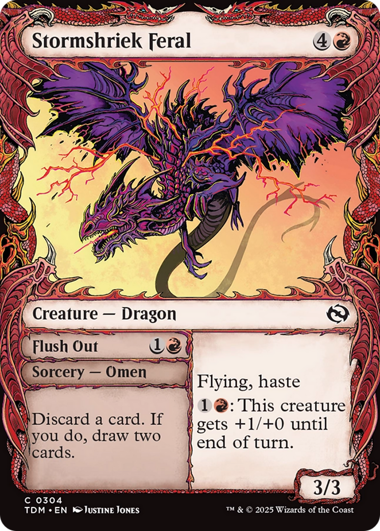 Image of Stormshriek Feral (Showcase) [Tarkir: Dragonstorm]