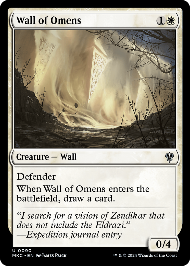 Image of Wall of Omens [Murders at Karlov Manor Commander]