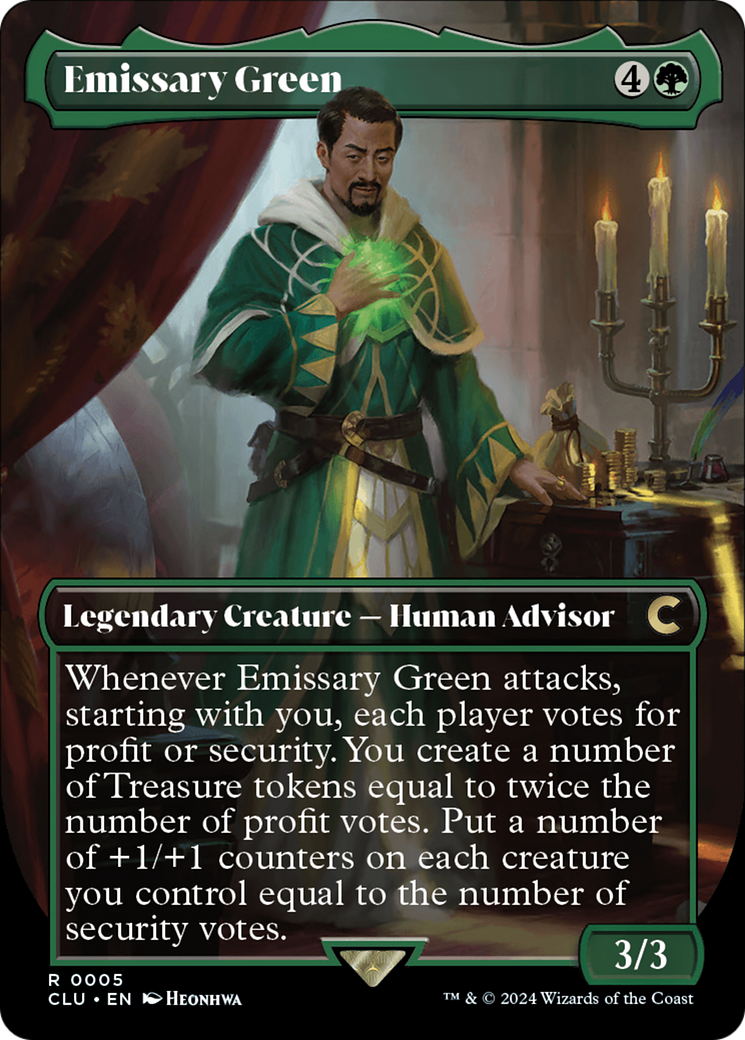 Image of Emissary Green (Borderless) [Ravnica: Clue Edition]