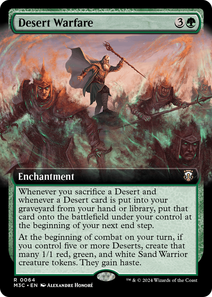 Image of Desert Warfare (Extended Art) (Ripple Foil) [Modern Horizons 3 Commander]