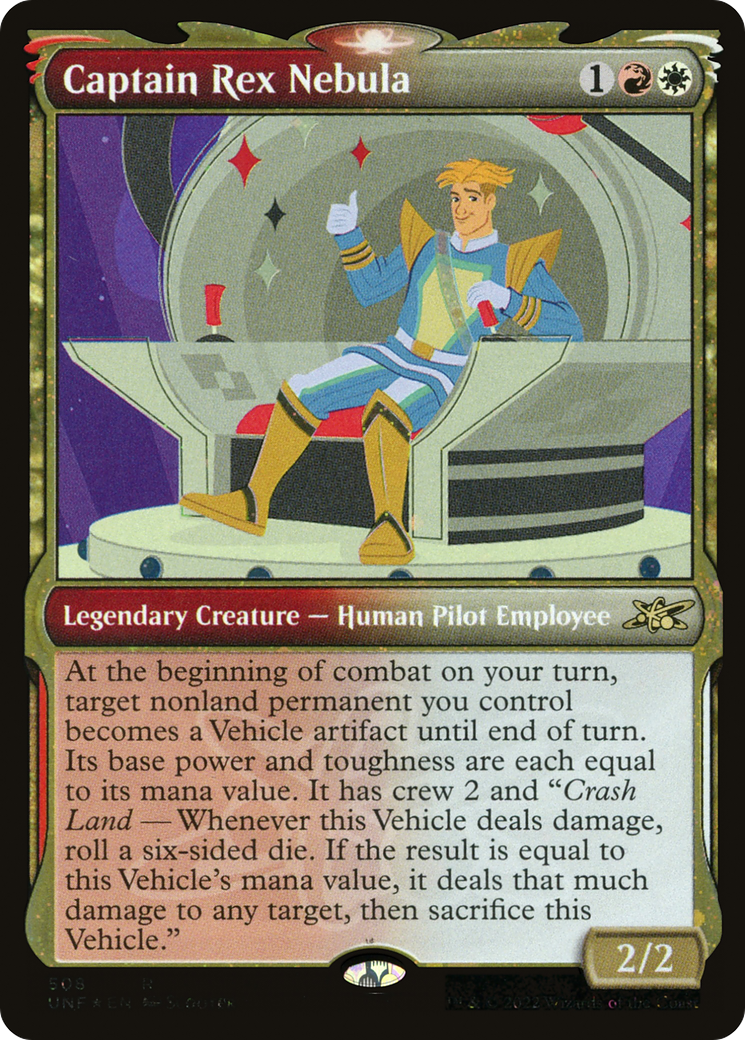 Image of Captain Rex Nebula (Showcase) (Galaxy Foil) [Unfinity]