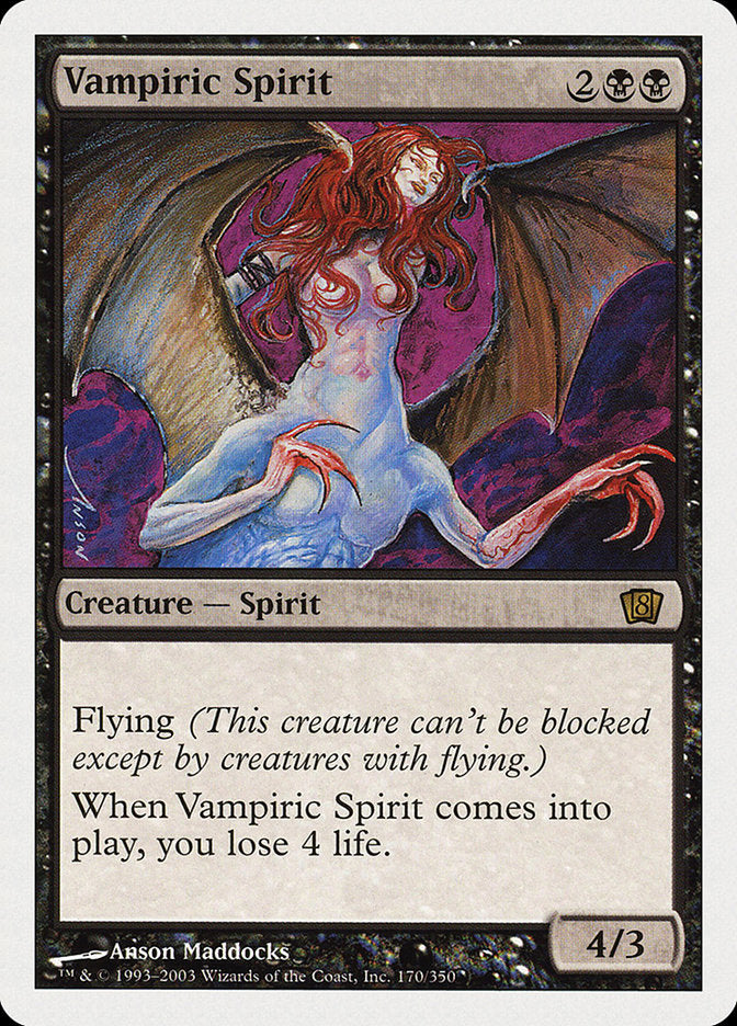 Image of Vampiric Spirit (8th Edition) [Oversize Cards]