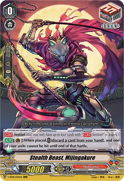 Image of Stealth Beast, Mijingakure (V-SS08/035EN) [Clan Selection Plus Vol.2]