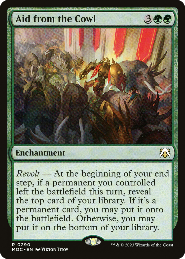 Image of Aid from the Cowl [March of the Machine Commander]