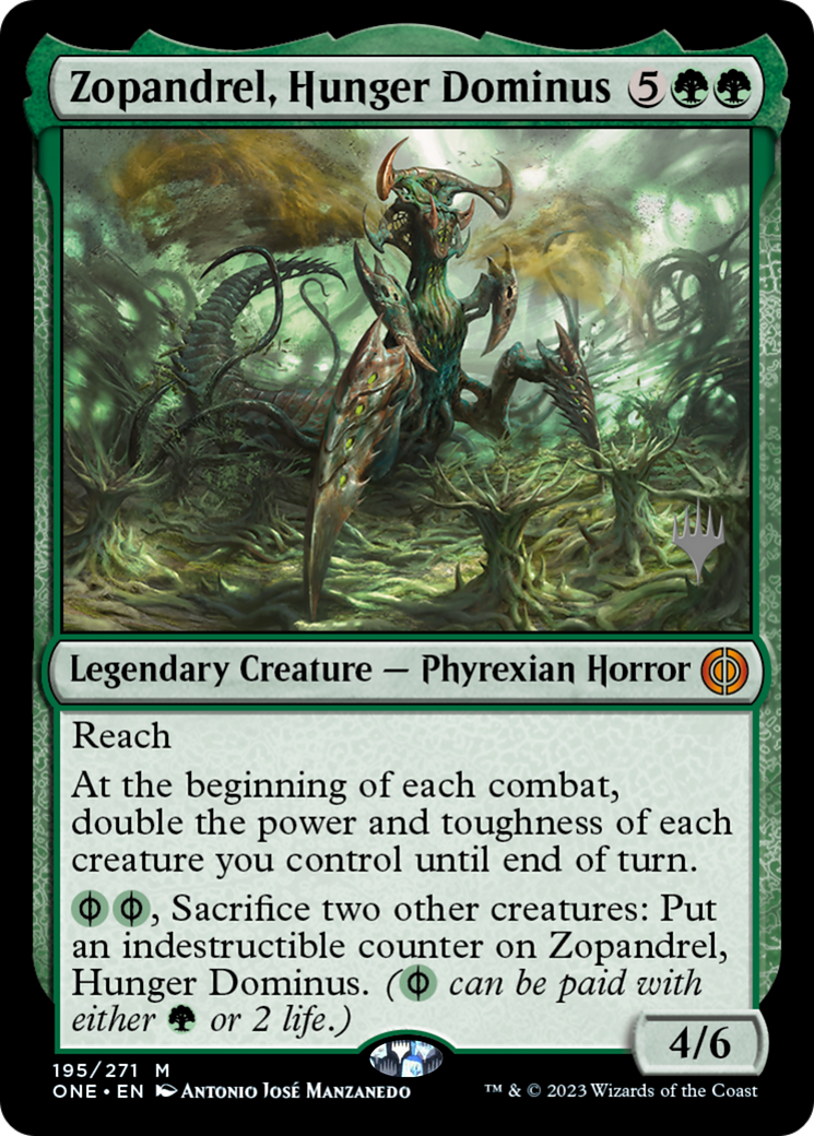 Image of Zopandrel, Hunger Dominus (Promo Pack) [Phyrexia: All Will Be One Promos]