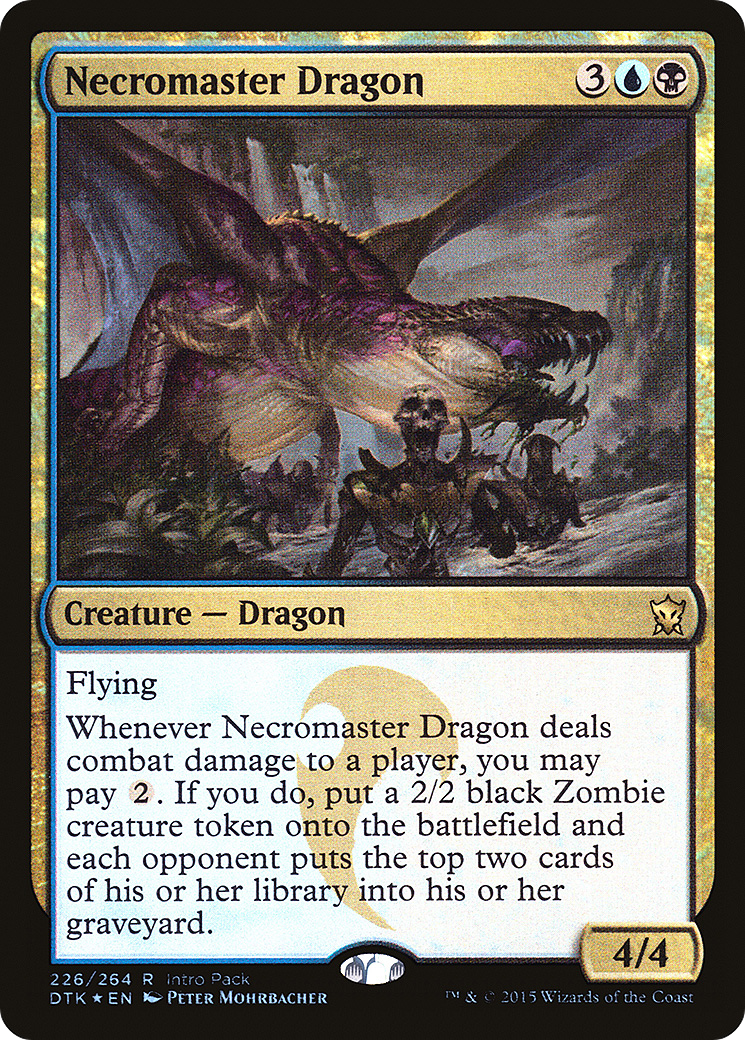 Image of Necromaster Dragon (Intro Pack) [Dragons of Tarkir Promos]