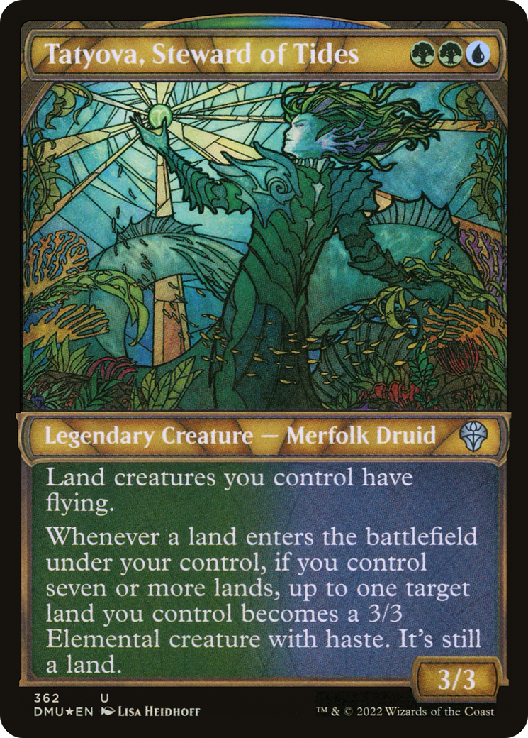 Image of Tatyova, Steward of Tides (Showcase Textured) [Dominaria United]