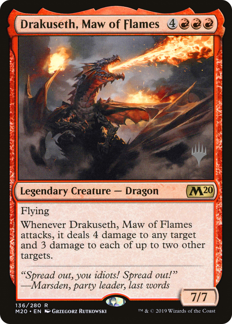 Image of Drakuseth, Maw of Flames (Promo Pack) [Core Set 2020 Promos]