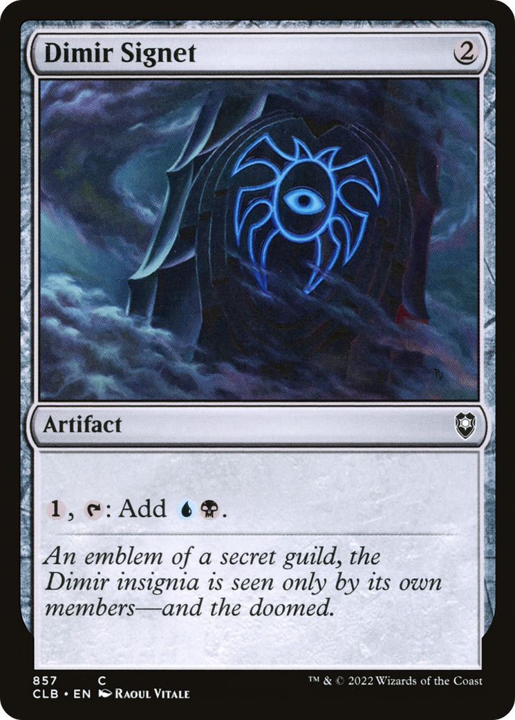 Image of Dimir Signet [Commander Legends: Battle for Baldur's Gate]