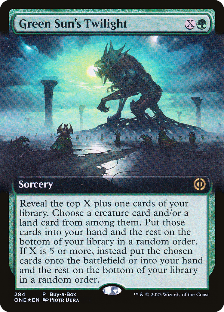 Image of Green Sun's Twilight (Buy-A-Box) (Extended Art) [Phyrexia: All Will Be One]