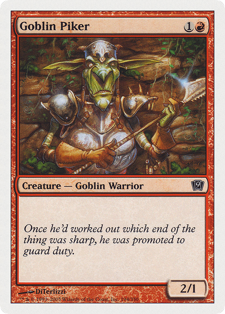 Image of Goblin Piker [Ninth Edition]