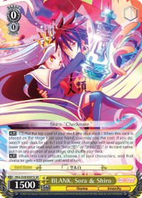Image of BLANK, Sora & Shiro (NGL/S58-E001S SR) [No Game No Life]