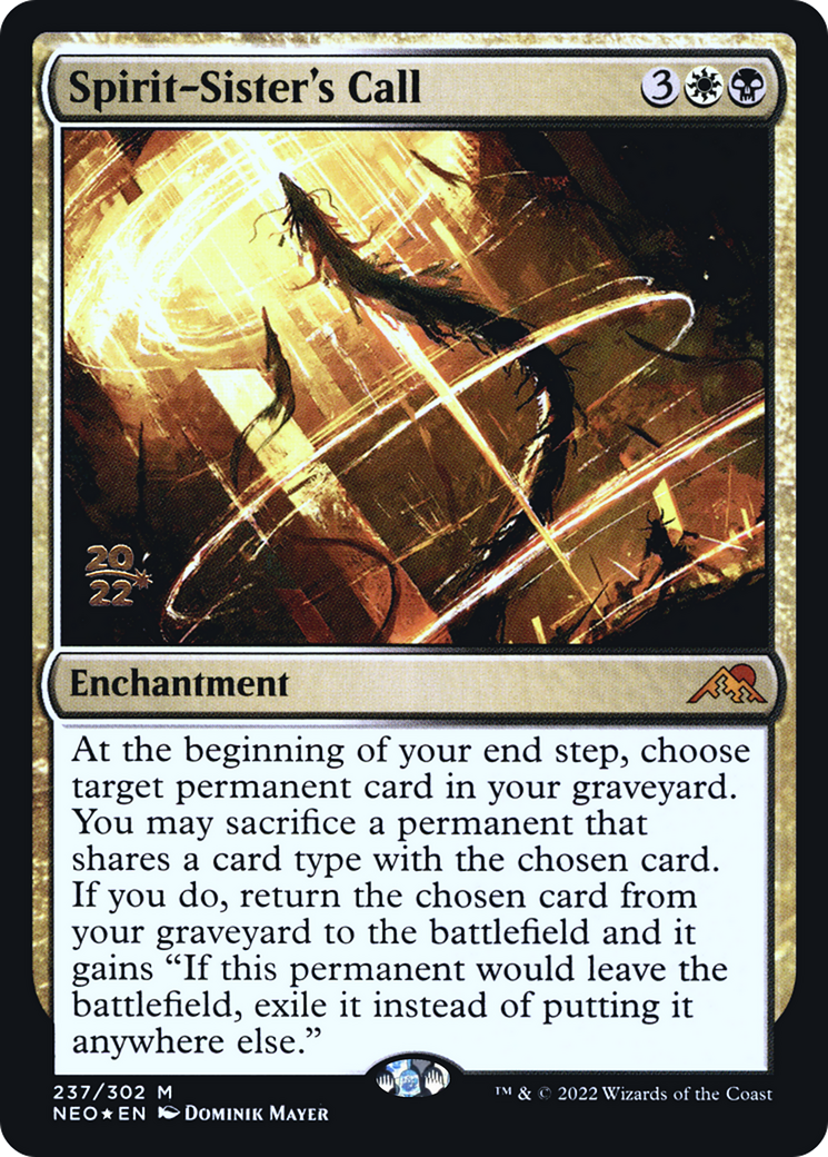 Image of Spirit-Sister's Call [Kamigawa: Neon Dynasty Prerelease Promos]