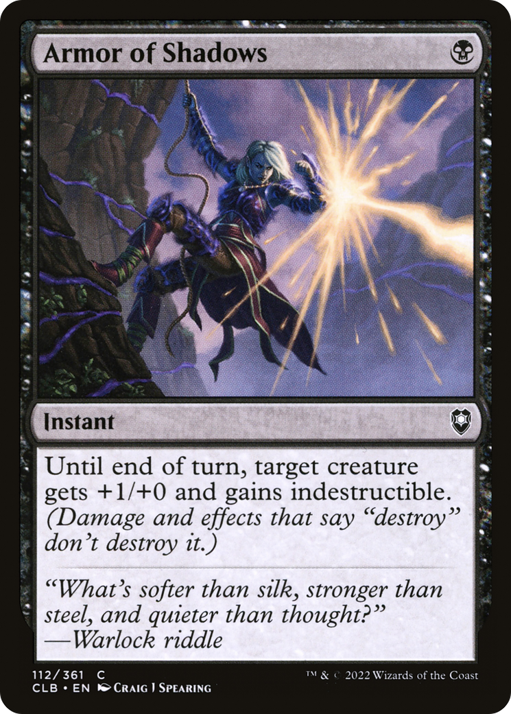 Image of Armor of Shadows [Commander Legends: Battle for Baldur's Gate]