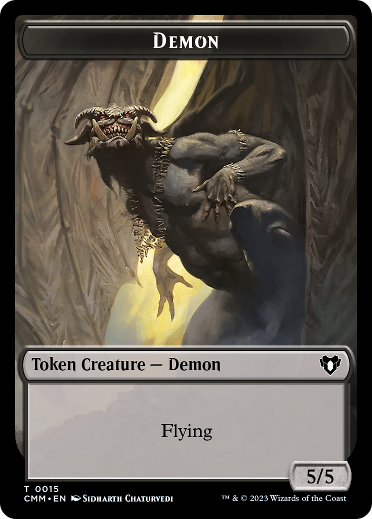 Image of Demon Token [Commander Masters Tokens]