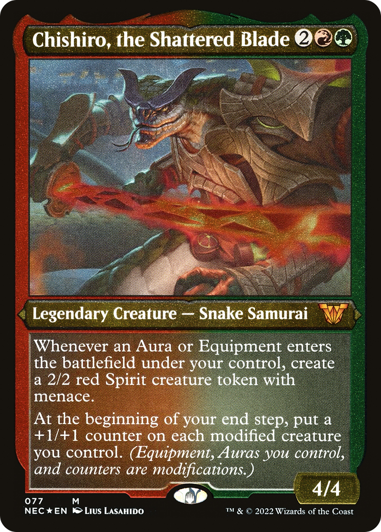 Image of Chishiro, the Shattered Blade (Showcase Display Commander) [Kamigawa: Neon Dynasty Commander]