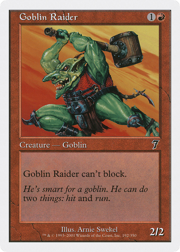 Image of Goblin Raider [Seventh Edition]