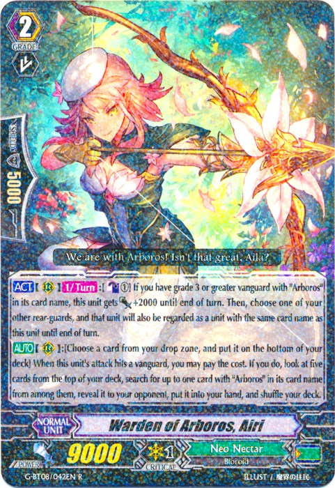 Image of Warden of Arboros, Airi (G-BT08/042EN) [Absolute Judgment]