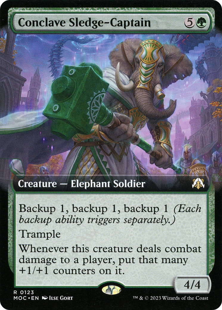 Image of Conclave Sledge-Captain (Extended Art) [March of the Machine Commander]