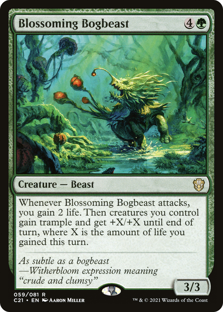 Image of Blossoming Bogbeast [Commander 2021]