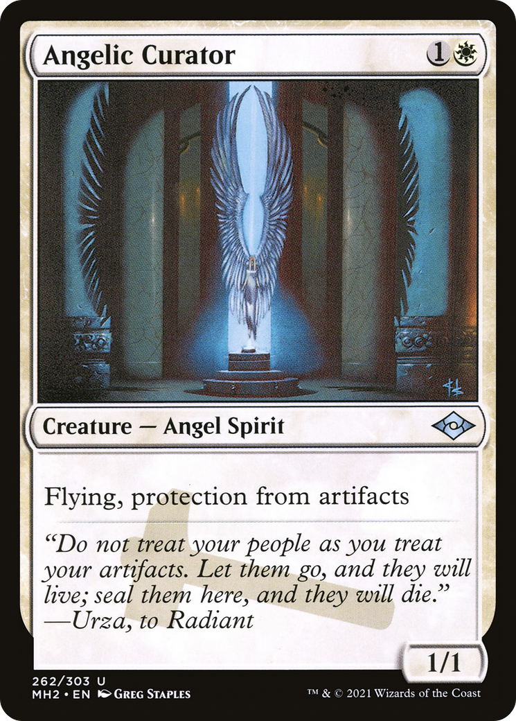 Image of Angelic Curator (MH2-262) - Modern Horizons 2 Etched Foil